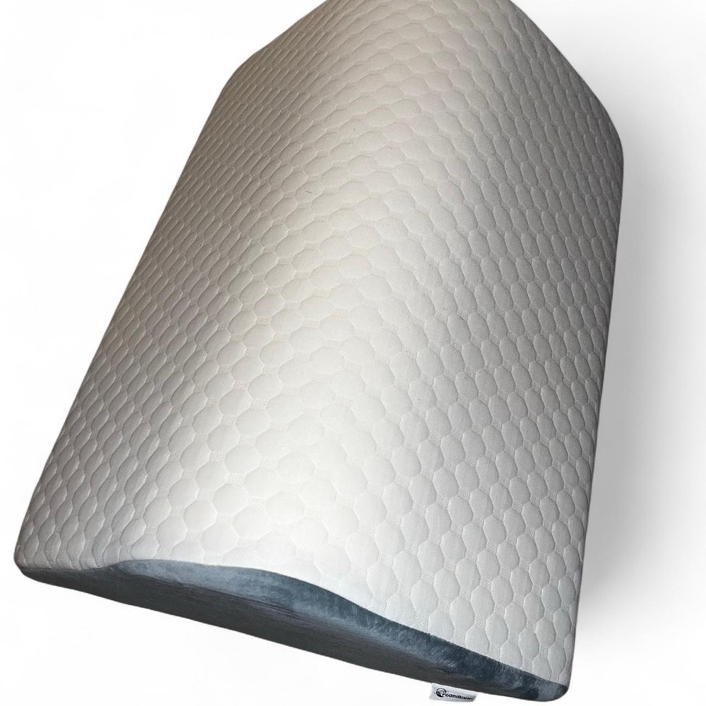 Amazon Essentials White and Gray Quilted Pillow Wedge